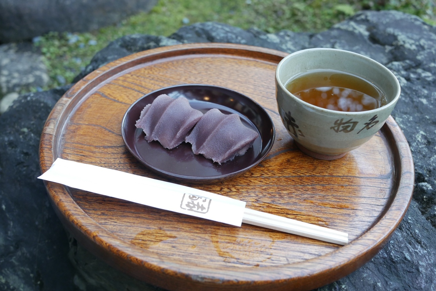 赤福餅與焙茶